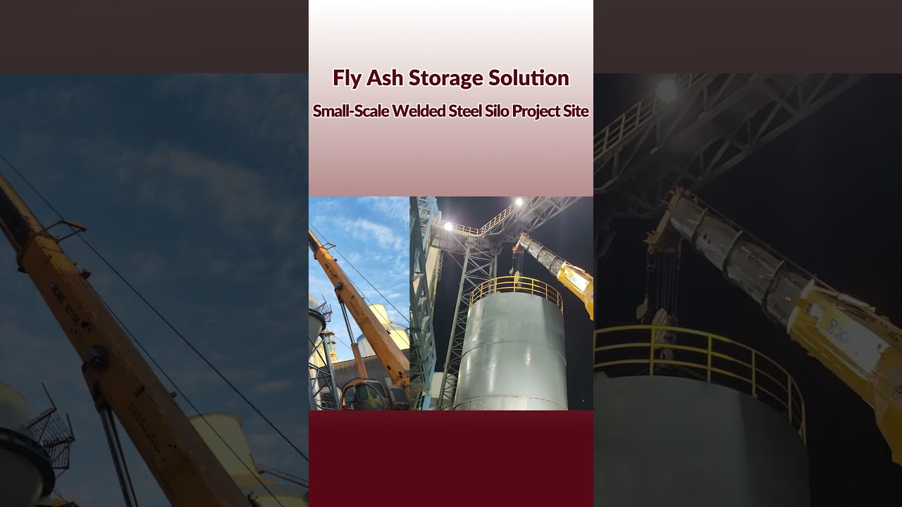 Welded Steel Silos for Fly Ash Storage