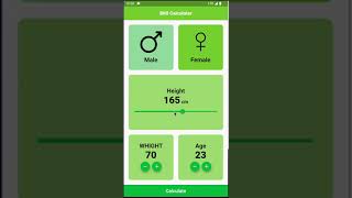 Simple Bmi Calculator [Flutter] screenshot 3