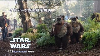 本物の親子が共演！イウォーク族のキャスティング「スター・ウォーズ／スカイウォーカーの夜明け」MovieNEX