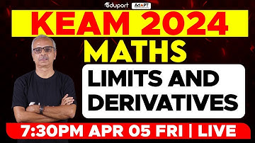 KEAM 2024 - Maths | Limits and Derivatives | Eduport KEAM