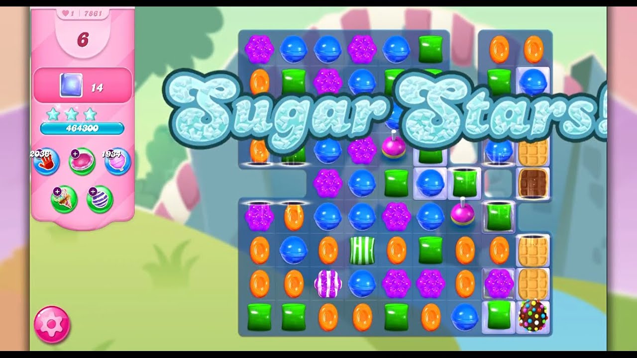 Candy Crush Saga 7861 sugar stars YouTube