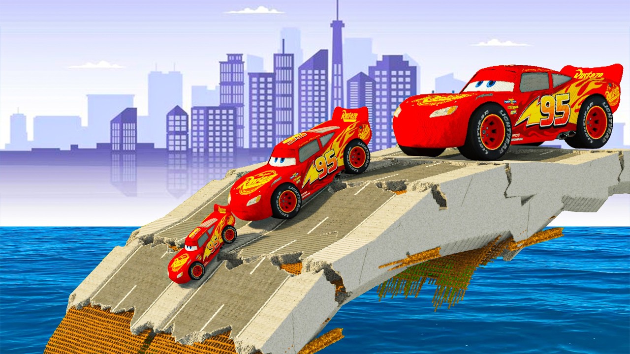 TESTING CARS vs Broken Bridge in Teardown