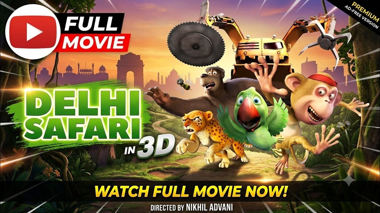 Delhi Safari | Full Movie Hindi | Cartoon Movie Hindi | Govinda| Aashay Khanna | Nikkhil Advani