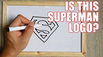 How to Draw Superman Logo Step by Step – Easy Superman Logo Drawing Tutorial for Beginners