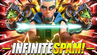 INFINITE BRIDGE SPAM!! STRONGEST BRIGE SPAM DECK IN CLASH ROYALE!! Magic Archer Deck