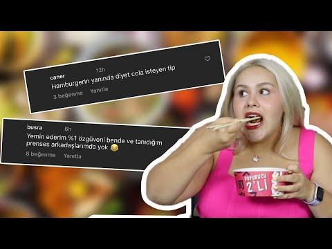 BU ARALAR ÇOK LİNÇLENDİK, O ZAMAN KÖTÜ YORUM OKUYORUZ! 🤪 ZORBALARA İKİ ÇİFT LAFIM VAR MUKBANG