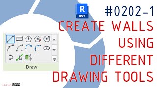 0202-1 #RevitTraining #Revit Create #walls using different drawing tools #BIMTraining