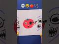 satisfying emoji (horror) art💀🤓🍅🏹 #shorts #emojiart