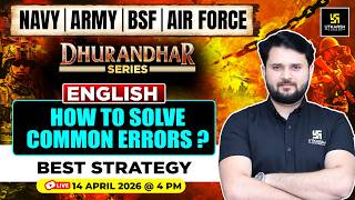 How to Solve Common Errors in English? | Dhurandhar Series | Navy, Army, BSF &amp; Air Force | Vikas Sir