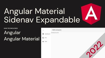 Angular Material: Sidenav w. Toolbar (Expandable/Collapsable) | 2022