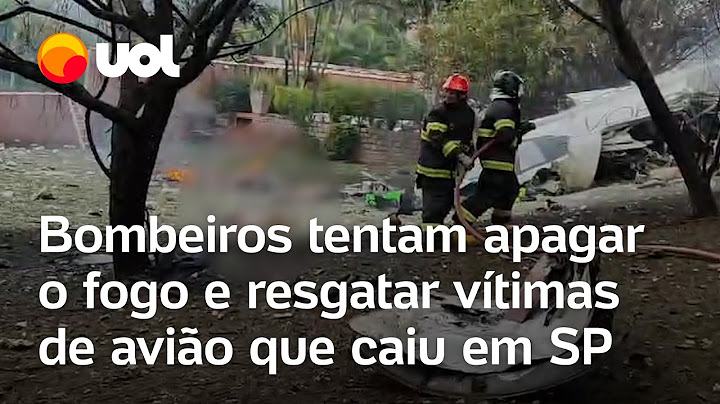 Avião cai em Vinhedo: bombeiros tentam apagar o fogo e resgatar vítimas em SP; veja vídeo do resgate