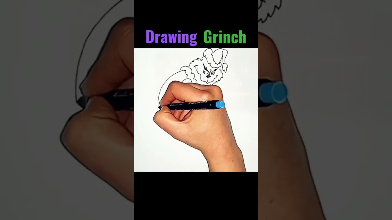 Drawing Grinch.        
