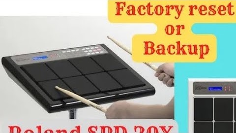 Roland SPD 20x factory reset backup and restore kaise karte hain