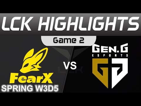 FOX vs GEN Highlights Game 2 LCK Spring Season 2024 FearX vs Gen G by Onivia
