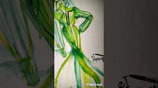 Страница 135 из 366 магия зелёного #fashion #мода #sketch #эскиз #painting #зелёные #green