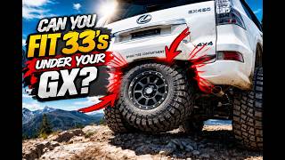 Can I squeeze a huge spare tire under my GX460? Includes Bonus Footage.