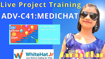 ADV-C41:MEDICHAT | WhiteHat Jr | Live Online Coding Class | Coding Karo