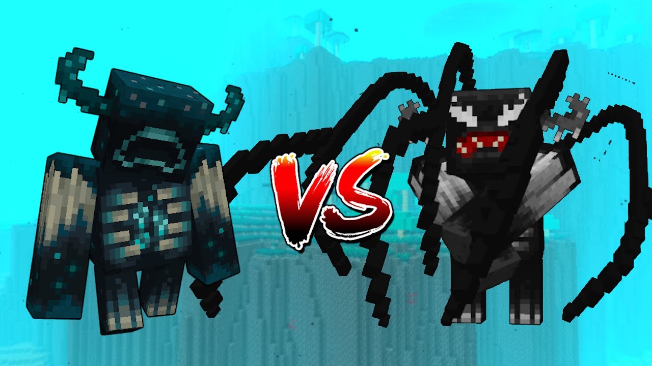 Warden VS Venom Warden in Minecraft BE/PE
