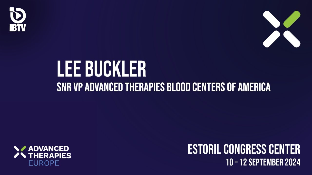 Lee Buckler - Snr VP Advanced Therapies BCA talks to IBTV at Advanced Therapies Europe 2024
