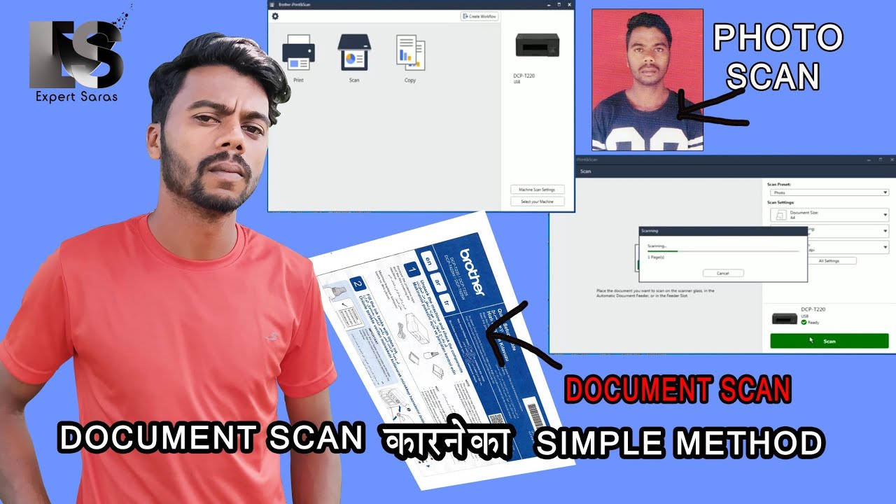 selected area ko scan kaise karen brother dcp t220 brotherprinter