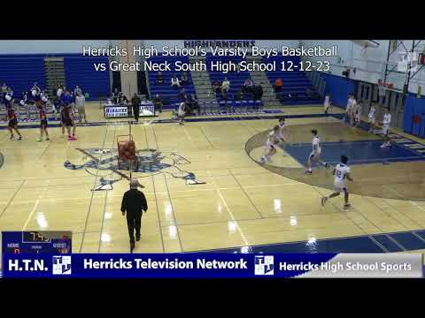 Herricks High School's Boys Varsity Basketball verses Great Neck South High School 12-12-23