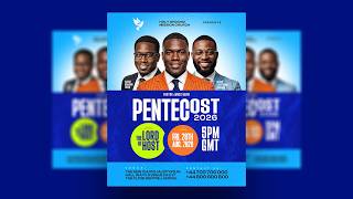 How to Design a Professional Pentecost 2026 Church Poster for All Social Media