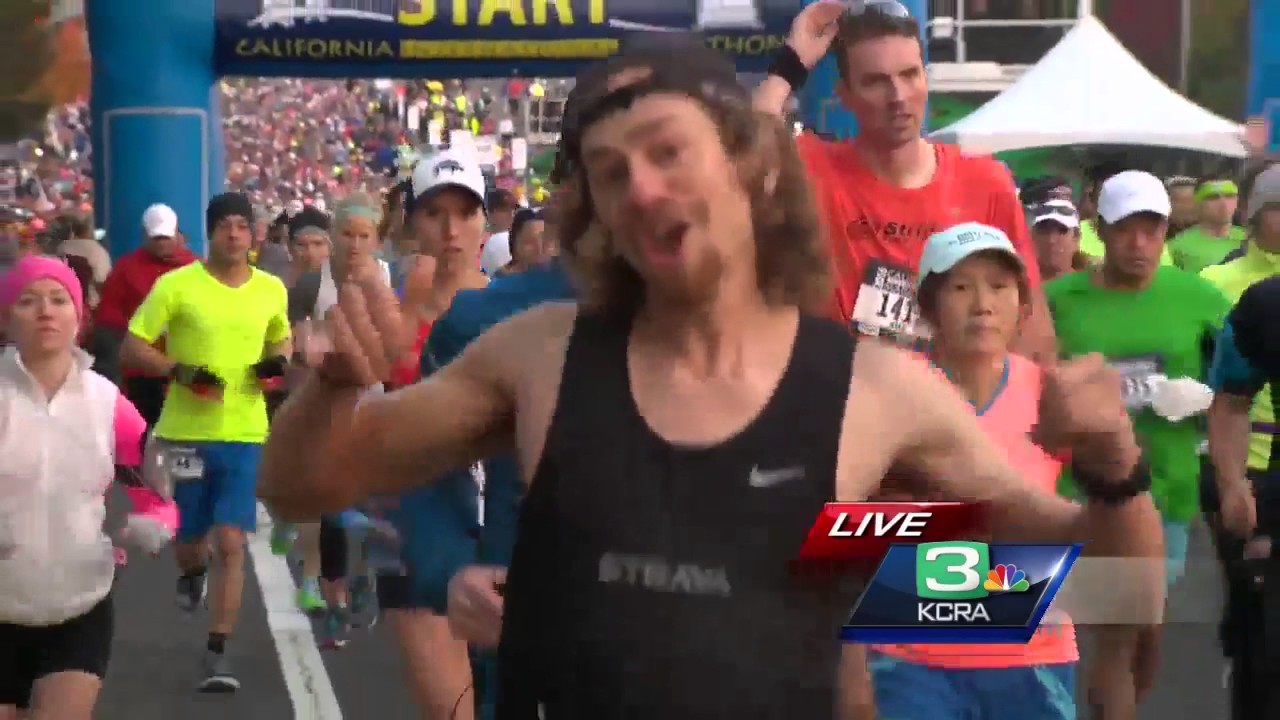 Thousands run the 34th annual California International Marathon - YouTube