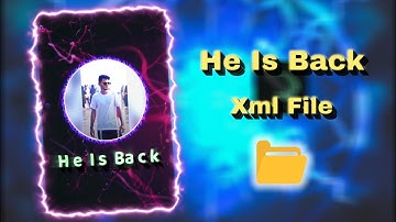 He Is Back 👑🖤 | Alight Motion Presets Xml | Efx | #xml #am_editors_bd #alightmotion 