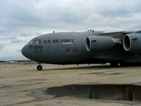 US Air Force C-17 at Wheeler Airport Downtown Kansas City, MO Part 1