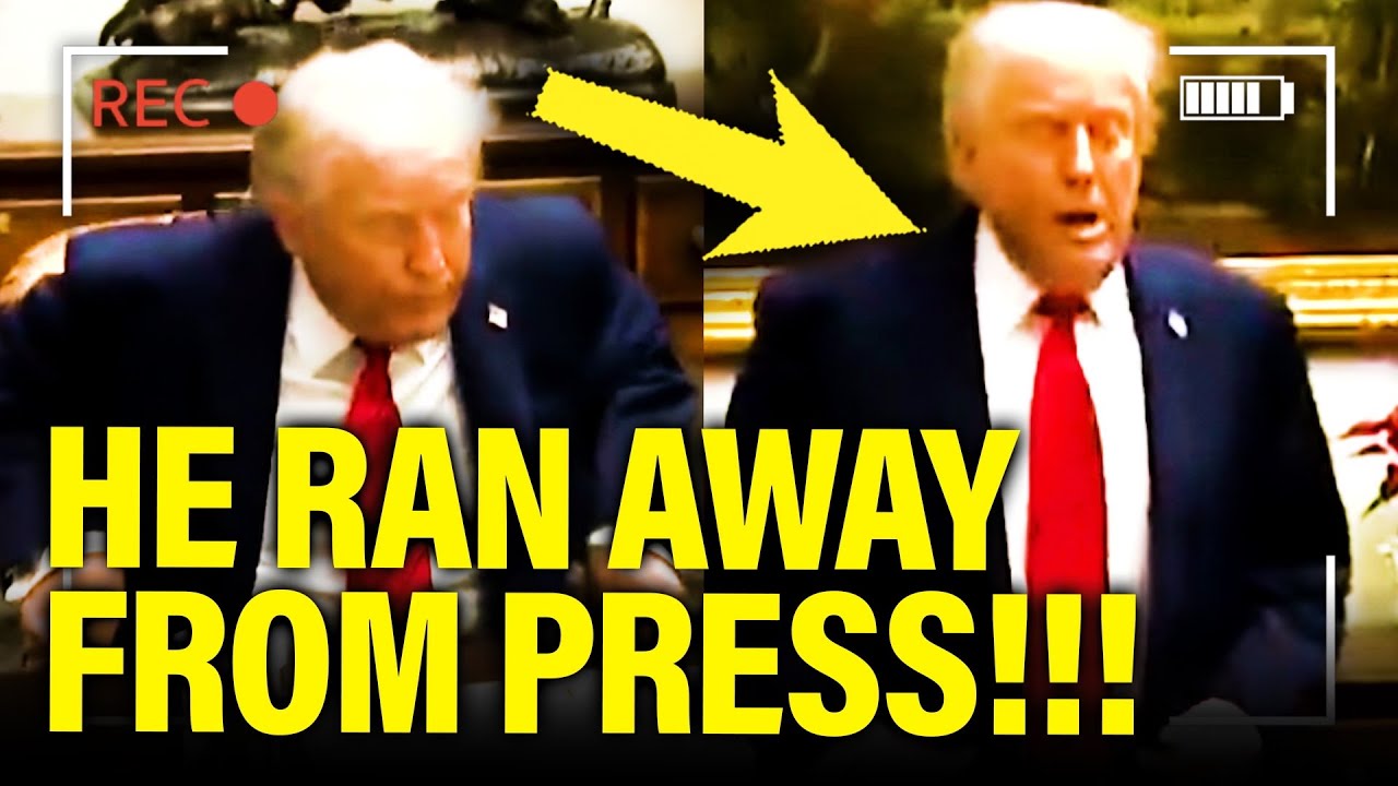 Trump Abruptly SHUTS DOWN Presser at WHITE HOUSE