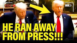 Trump Abruptly SHUTS DOWN Presser at WHITE HOUSE