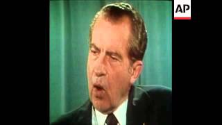 SYND 7-3-74 PRESIDENT NIXON PRESS CONFERENCE ON WATERGATE