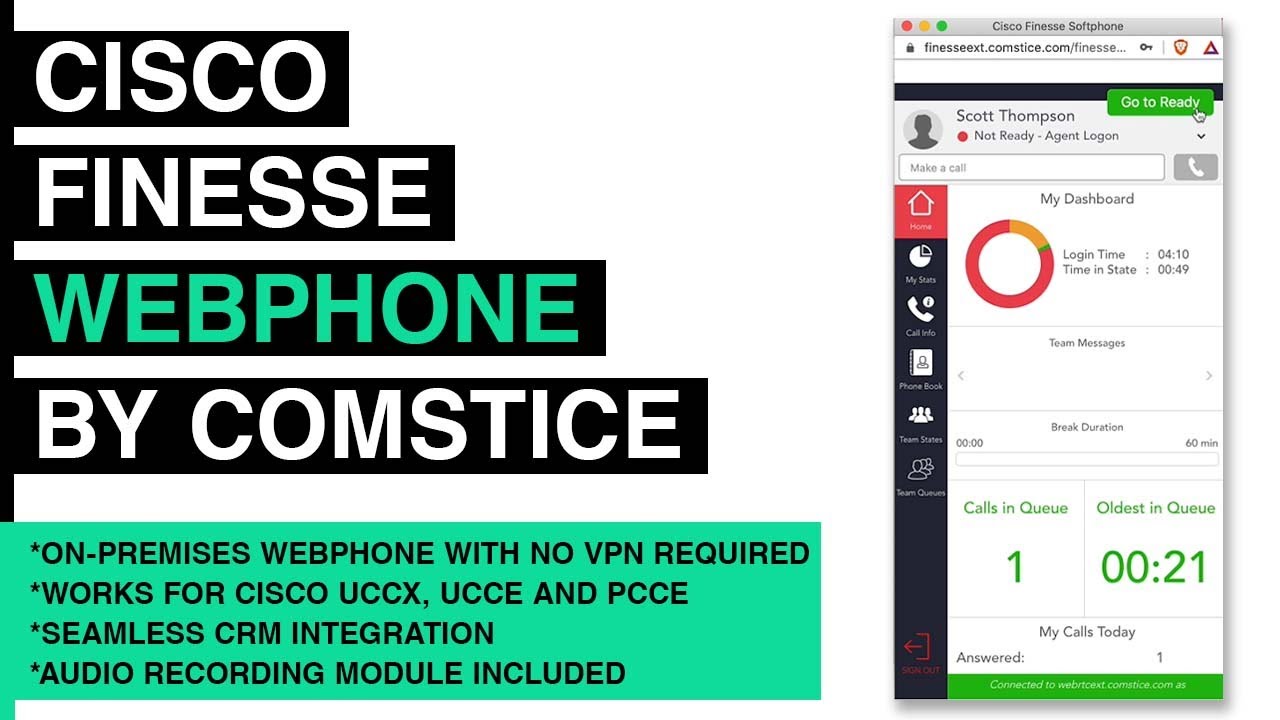 Cisco Finesse Webphone by Comstice