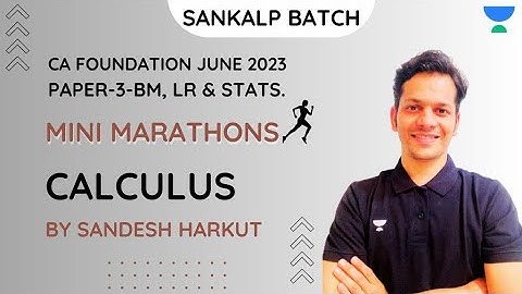 Differential and Integral Calculus | Mini Marathon | Sandesh Harkut