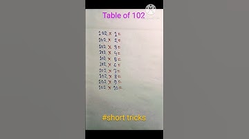 #table of 102#table #tricks #youtube #maths #ytshorts #shorts