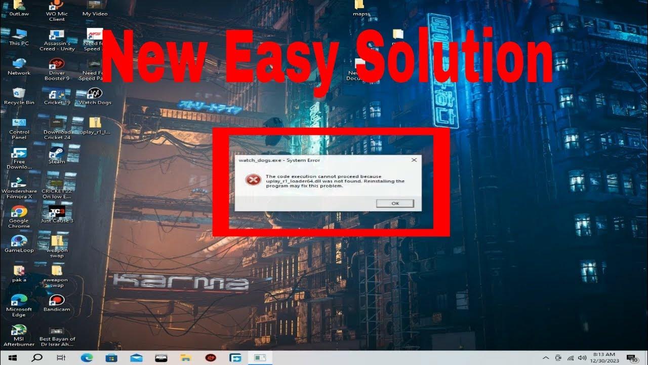 How to Fix uplay r1 loader64.dll Error New Best Solution ️ YouTube