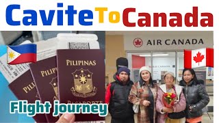 Flight from PHILIPPINES TO CANADA from cavite to canada#thankyoulord  #buhaycanada #ofwlife