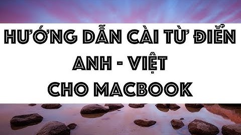 Từ điển cho mac os