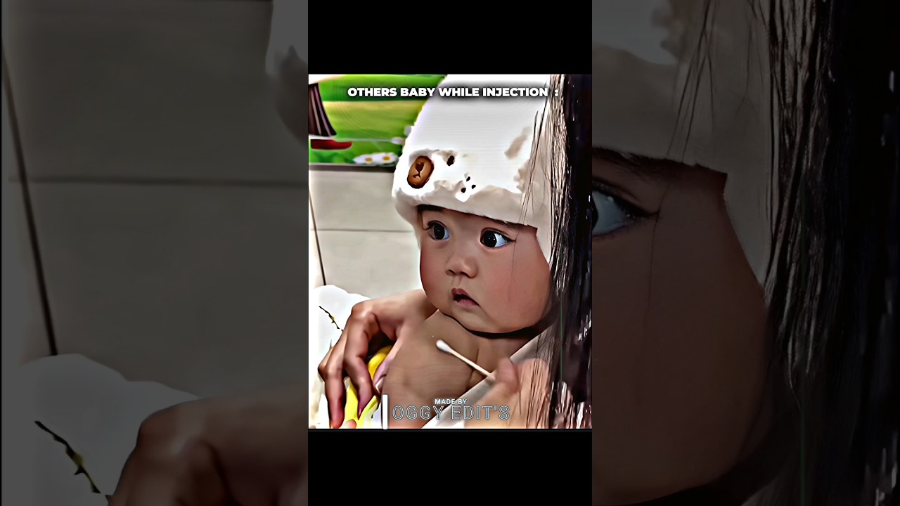 Others baby while injection vs this baby 🗿 #trollface