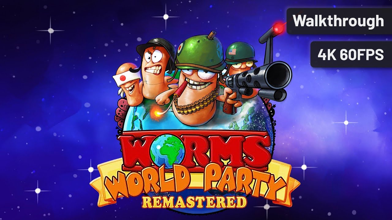 Worms World Party Remastered┆Full Game┆No Commentary┆4K60FPS
