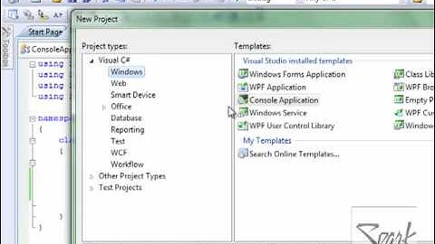 Visual C#(C sharp)  first Console and First Windows Application in .net framework