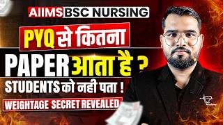 AIIMS BSc Nursing 2026 🔥 PYQ से कितना Paper आता है? 😱 |Real Weightage