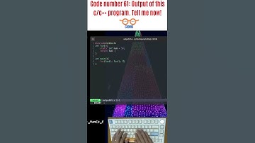 Code number 61: Output of this c/c++ program. Tell me now! #shorts #programming #coding #c