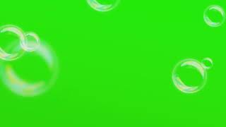 Футаж Мыльные пузыри/на зелёном фоне/хромакей