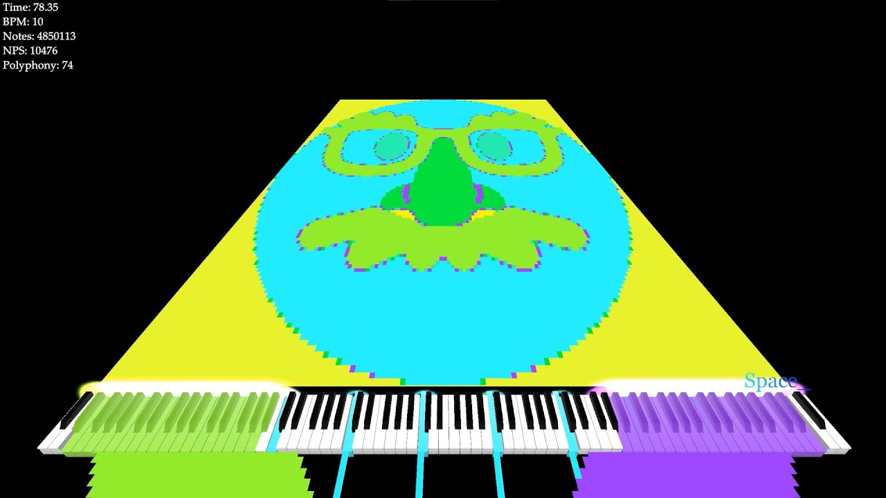 [Black MIDI] The Melody that Disguised Face made v1 / 707.82 Million