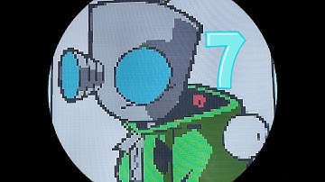 Minecraft Pixel Art Invader Zim Gir