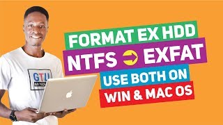 format external hard drive for mac & windows - exfat (under 2mins)