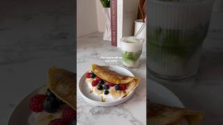 Oat protein pancake wrap🥞💕 #breakfast #easyrecipe #highprotein #pancakes