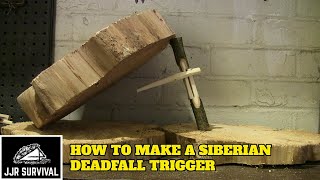 How to make a siberian deadfall trap trigger