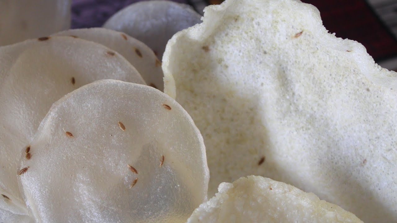 How to make चावल के पापड़ भाप से एक नई ट्रिक के साथ( rice papad recipe